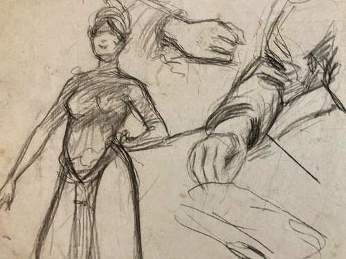 Disegno ritratto matita carta - disegno,