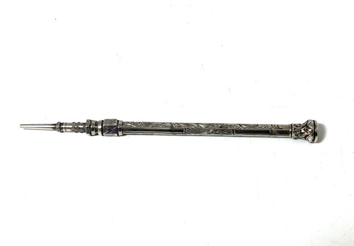 Antique silver bridge pencil - antique,