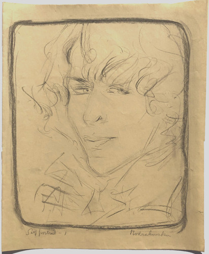 Disegno matita autoritratto - disegno, a